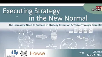 Executing strategy in the new normal Thriving Through Disruption: Ulf Arnetz on Executing Strategy in the New Normal CEO